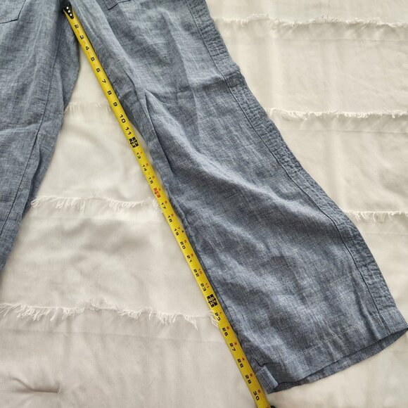 NWT Athleta Cabo Linen Wide Leg Pant 6 - Picture 6 of 7
